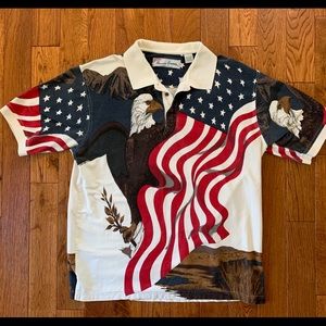 Men’s L American Summer Clothing Co. Eagle Polo